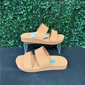 Reef Women's Double Strap Slide Sandals in Tan